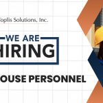 Toplis Solutions Inc., a service provider company is now hiring for a Warehouse Personnel