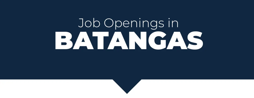 Featured image for job openings in Batangas