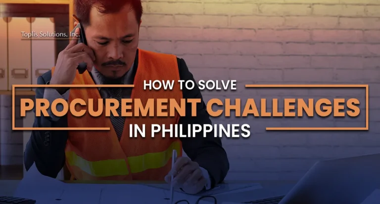 procurement manager who's making a phone call onsite to resolve the procurement challenges in the Philippines